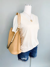 Load image into Gallery viewer, Ivory V Neck Tee
